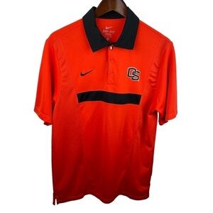 Nike Oregon State | Orange Black OS Dri Fit Polo Shirt